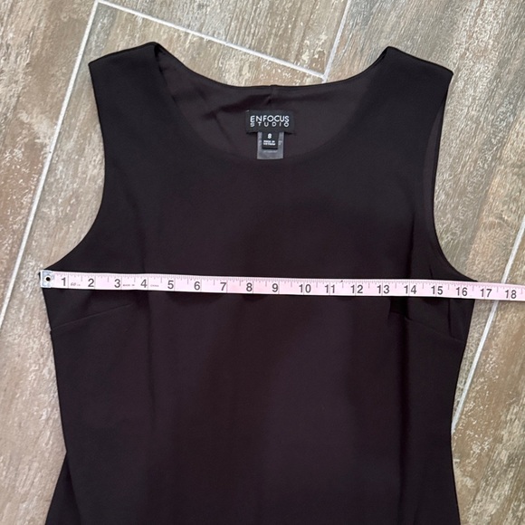 Enfocus Studio Black and White Midi Dress - Picture 4 of 5